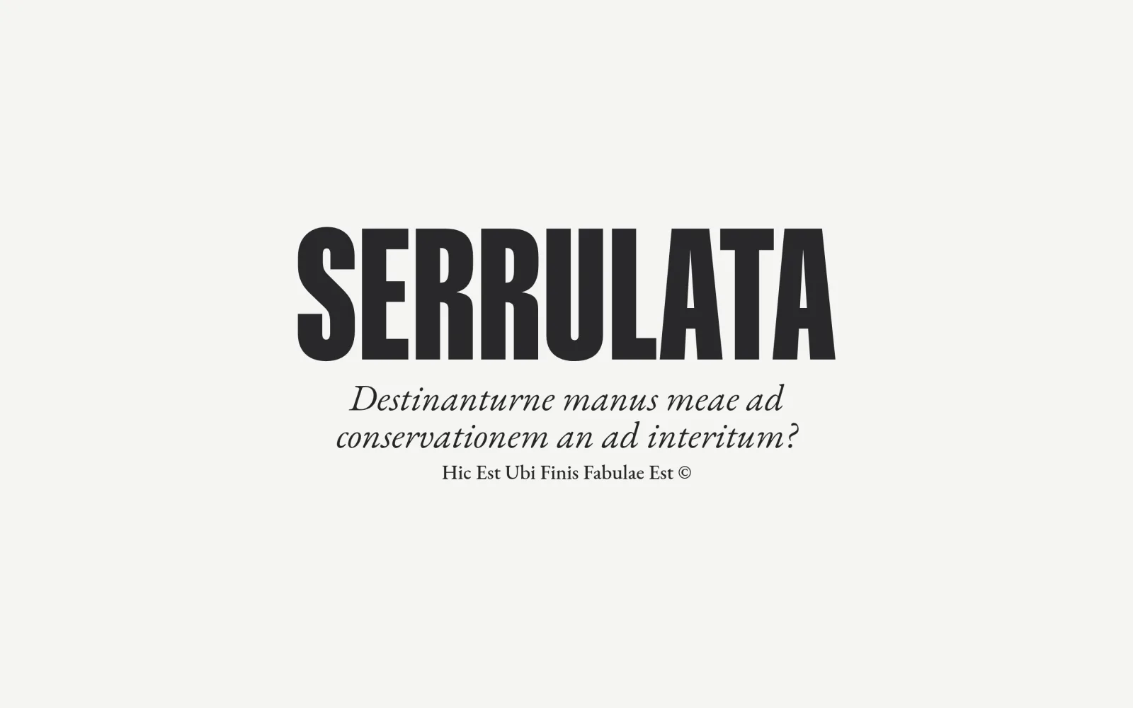 Serrulata.co — Art & music